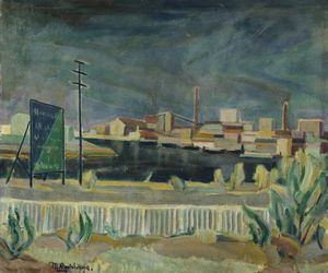 COSTALUNGA MERITO  (1899 - 1967) - Paesaggio industriale.