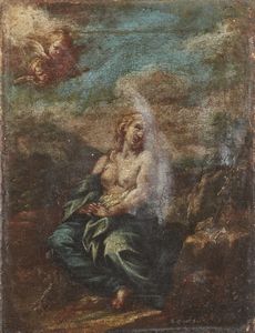 ARTISTA DEL XVIII SECOLO - Maddalena penitente.