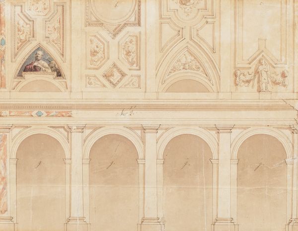 Scuola neoclassica del XIX secolo Studio architettonico  - Asta Dipinti Antichi | Cambi Time - Associazione Nazionale - Case d'Asta italiane
