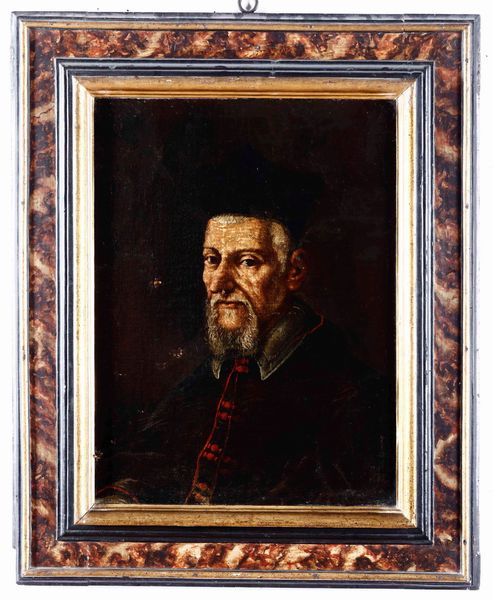 Scuola del XVII secolo Ritratto maschile  - Asta Dipinti Antichi | Cambi Time - Associazione Nazionale - Case d'Asta italiane