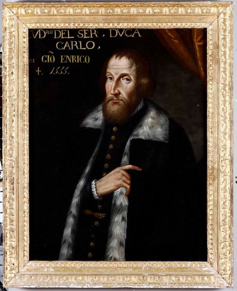 Scuola del XVII secolo Ritratto di Carlo Gonzaga (?)  - Asta Dipinti Antichi | Cambi Time - Associazione Nazionale - Case d'Asta italiane