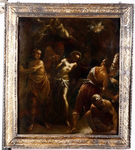 Jacopo Negretti (1548 - 1628), nei modi di La Flagellazione di Cristo  - Asta Dipinti Antichi | Cambi Time - Associazione Nazionale - Case d'Asta italiane