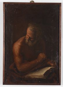 Ignoto pittore, XVIII secolo Figura di vecchio  - Asta Dipinti Antichi | Cambi Time - Associazione Nazionale - Case d'Asta italiane