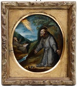 Giovan Battista Crespi (1575 - 1637), nei modi di San Francesco  - Asta Dipinti Antichi | Cambi Time - Associazione Nazionale - Case d'Asta italiane