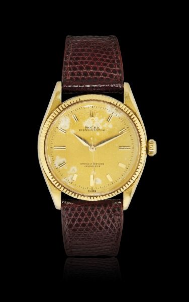 Orologio da polso da uomo Rolex Oyster Perpetual in oro ref. 6567, del 1960 circa  - Asta Orologi - Associazione Nazionale - Case d'Asta italiane