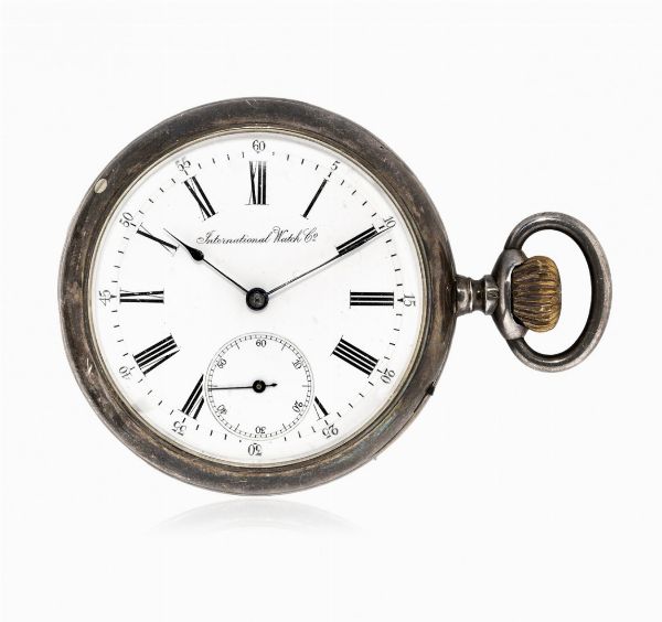 Lotto di due orologi: uno da tasca firmato International Watch & Co e un Longines da viaggio, periodo 1900 e 1920 circa  - Asta Orologi - Associazione Nazionale - Case d'Asta italiane
