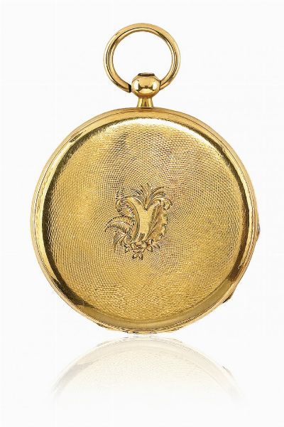 Lotto di due orologi da tasca a chiavetta in oro, periodo 1840  - Asta Orologi - Associazione Nazionale - Case d'Asta italiane