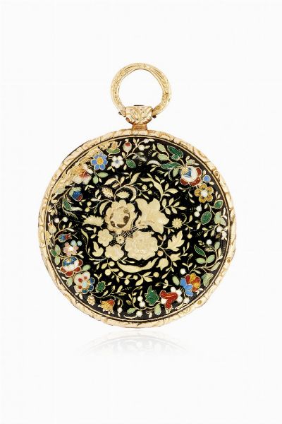 Orologio da tasca svizzero a chiavetta smaltato, periodo 1830 circa  - Asta Orologi - Associazione Nazionale - Case d'Asta italiane