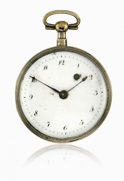 Lotto di due orologi francesi a chiavetta in argento, uno firmato Meuron, periodo 1800  - Asta Orologi - Associazione Nazionale - Case d'Asta italiane