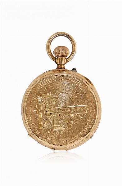 Lotto di due orologi da tasca in oro, periodo fine 800  - Asta Orologi - Associazione Nazionale - Case d'Asta italiane