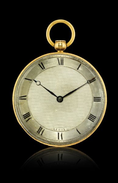 Orologio da tasca francese a chiavetta, ripetizione a quarti, firmato LeRoy, periodo 1820  - Asta Orologi - Associazione Nazionale - Case d'Asta italiane