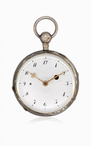 Orologio da tasca svizzero a chiavetta con ripetizione a quarti, periodo 1820 circa  - Asta Orologi - Associazione Nazionale - Case d'Asta italiane