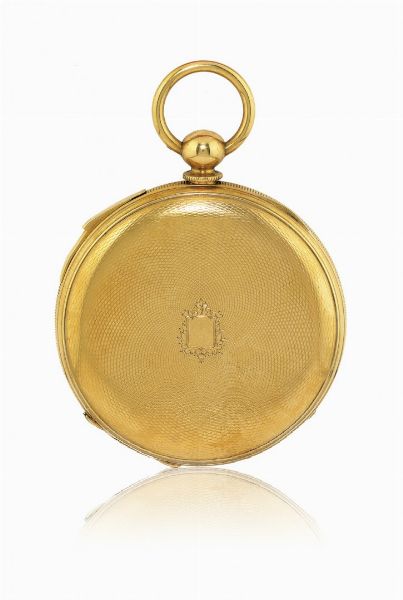 Lotto di due orologi a chiavetta in oro, firmati Dubois con ripetizione e Chaplin, periodo seconda met del 1800  - Asta Orologi - Associazione Nazionale - Case d'Asta italiane