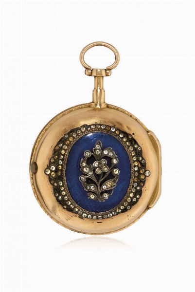 Orologio da tasca francese a chiavetta, firmato De Belle, periodo 1800 circa  - Asta Orologi - Associazione Nazionale - Case d'Asta italiane