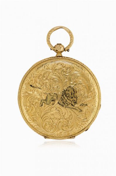 Orologio da tasca savonette svizzero a chiavetta, firmato Mormod, periodo 1850 circa  - Asta Orologi - Associazione Nazionale - Case d'Asta italiane
