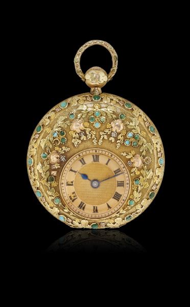 Orologio da tasca svizzero a chiavetta, periodo 1830 circa  - Asta Orologi - Associazione Nazionale - Case d'Asta italiane