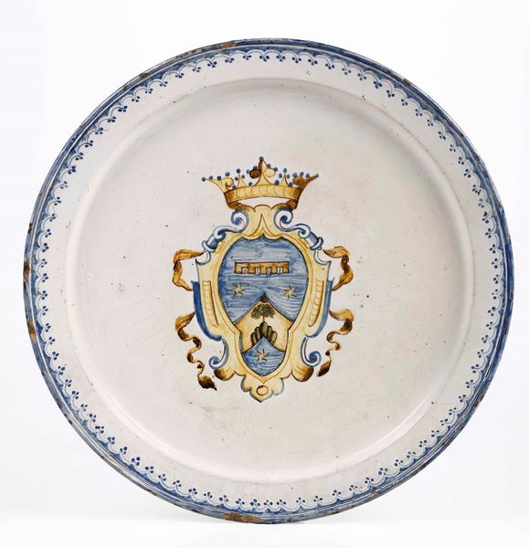 Grande piatto. Probabilmente bottega napoletana del XVIII secolo  - Asta Ceramiche | Cambi Time - Associazione Nazionale - Case d'Asta italiane
