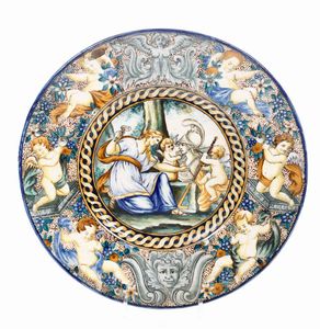 Piatto. Italia centrale, primo quarto del XX secolo  - Asta Ceramiche | Cambi Time - Associazione Nazionale - Case d'Asta italiane