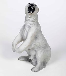 Figura di orso polare. Bassano, Manifattura di Giuseppe Ronzan, 1953-1994  - Asta Ceramiche | Cambi Time - Associazione Nazionale - Case d'Asta italiane