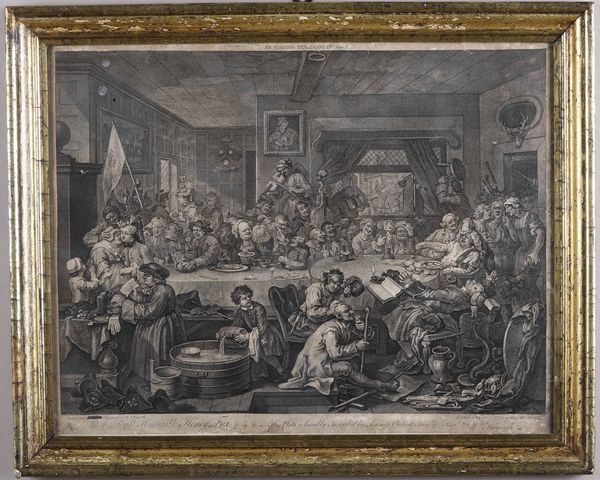 Incisione da Hogarth raffigurante gozzoviglia, XVIII secolo  - Asta Antiquariato | Cambi Time - Associazione Nazionale - Case d'Asta italiane