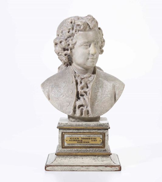 Busto di Goethe.  Alabastro  Artista attivo a Firenze, XVIII-XIX secolo  - Asta Antiquariato | Cambi Time - Associazione Nazionale - Case d'Asta italiane