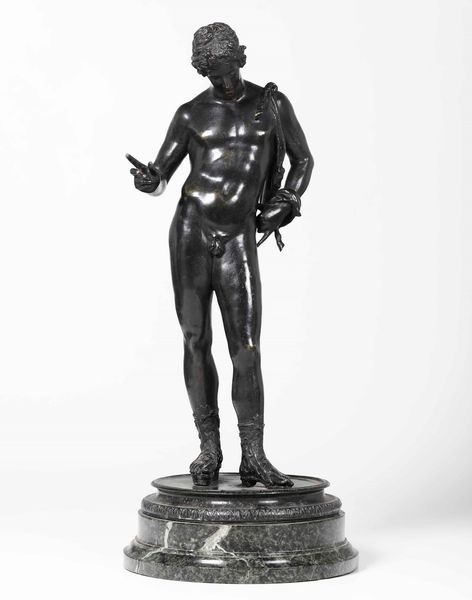 Figura maschile in bronzo fuso. XIX secolo  - Asta Antiquariato | Cambi Time - Associazione Nazionale - Case d'Asta italiane