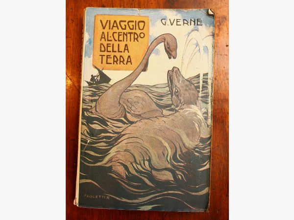 Trenta libri di Jules Verne  - Asta Arredi e Dipinti dall'antica Fattoria Franceschini, in parte provenienti da Villa I Pitti - Associazione Nazionale - Case d'Asta italiane