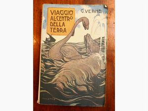 Trenta libri di Jules Verne  - Asta Arredi e Dipinti dall'antica Fattoria Franceschini, in parte provenienti da Villa I Pitti - Associazione Nazionale - Case d'Asta italiane
