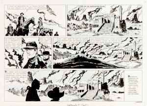 Hugo Pratt : Il Sergente Kirk - Il castello di Titln  - Asta 100 volte Pratt | Asta di Fumetti - Associazione Nazionale - Case d'Asta italiane
