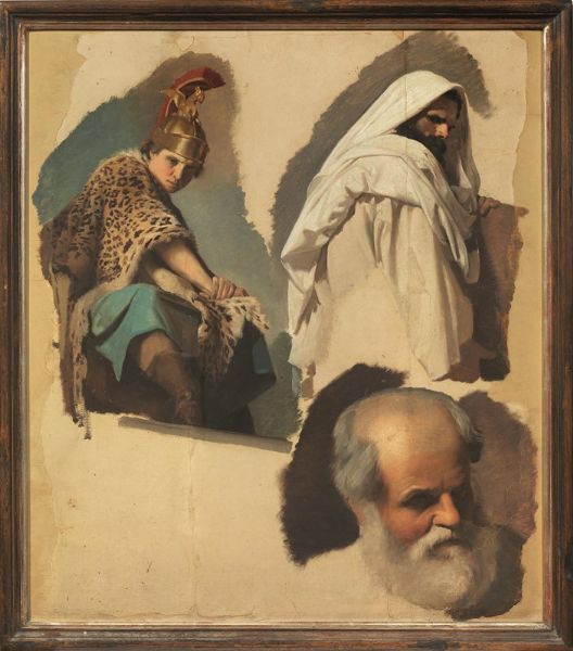 CISERI ANTONIO : attribuito a Antonio Ciseri  - Asta ARCADE | Dipinti dal XV al XX secolo - Associazione Nazionale - Case d'Asta italiane