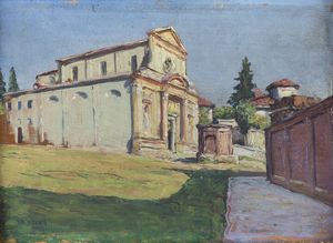 ANGELO ABRATE Torino 1900 - 1985 Sallanches - Chiesa