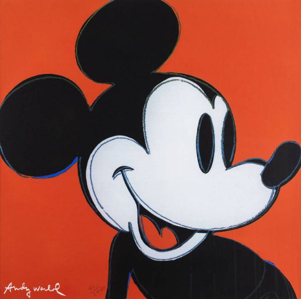 ANDY WARHOL Pittsburgh (USA) 1927 - 1987 New York : Mickey mouse  - Asta Asta 191 Grafica - Associazione Nazionale - Case d'Asta italiane