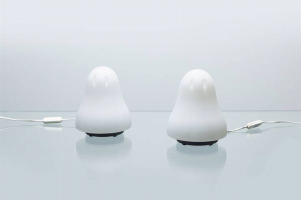 CARLO NASON : Due lampade da tavolo mod. Gost  - Asta Asta 192 Illuminazione - Associazione Nazionale - Case d'Asta italiane