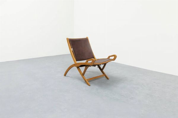 GIO PONTI Milano 1891 - 1979 : Una sedia mod. Ninfea  - Asta Asta 193 Design - Associazione Nazionale - Case d'Asta italiane