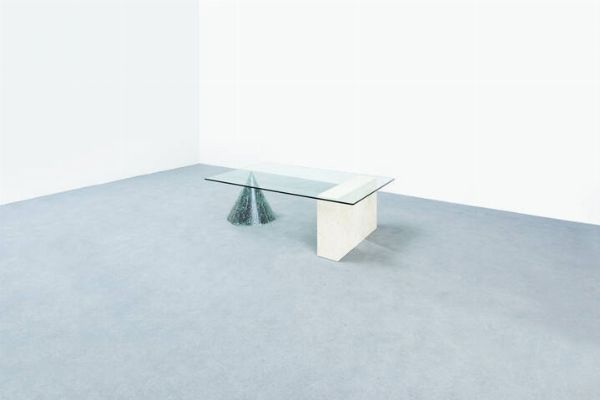 MASSIMO VIGNELLI : Tavolino mod. Kono  - Asta Asta 193 Design - Associazione Nazionale - Case d'Asta italiane