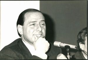 Vezio Sabatini : Silvio Berlusconi  - Asta W l'Italia! I protagonisti degli anni ruggenti | Cambi Time - Associazione Nazionale - Case d'Asta italiane