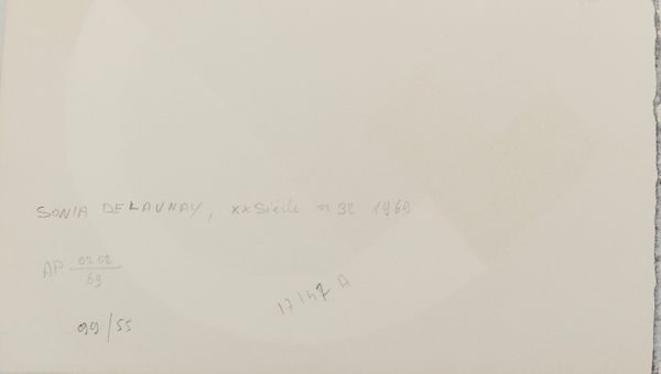 Sonia Delaunay : Composition blue, vert et rouge  - Asta Multipli e Grafiche del XX Secolo | Cambi Time - Associazione Nazionale - Case d'Asta italiane