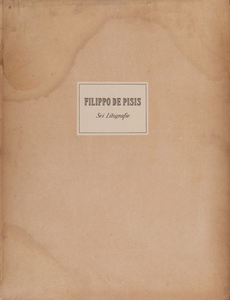 Filippo de Pisis : Fascicolo contenente n. 4 litografie di 6 (incompleto)  - Asta Multipli e Grafiche del XX Secolo | Cambi Time - Associazione Nazionale - Case d'Asta italiane