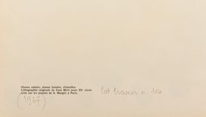 Joan Mirò : Senza titolo, per XX Siecle (Arte Adrien Maeght, Paris per la litografia originale)  - Asta Multipli e Grafiche del XX Secolo | Cambi Time - Associazione Nazionale - Case d'Asta italiane