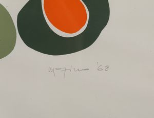 Firma illeggibile Lotto di due composizioni astratte anni 70  - Asta Multipli e Grafiche del XX Secolo | Cambi Time - Associazione Nazionale - Case d'Asta italiane