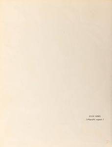 Joan Mirò : Senza titolo  - Asta Multipli e Grafiche del XX Secolo | Cambi Time - Associazione Nazionale - Case d'Asta italiane