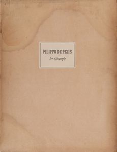 Filippo de Pisis - Fascicolo contenente n. 4 litografie di 6 (incompleto)