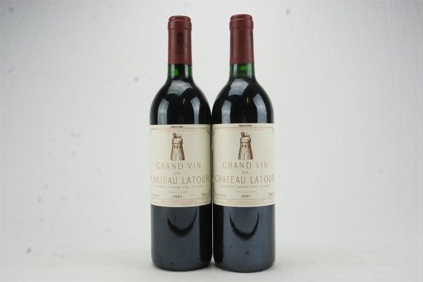 Château Latour 1991  - Asta L'Arte del Collezionare - Vini italiani e francesi da cantine selezionate - Associazione Nazionale - Case d'Asta italiane