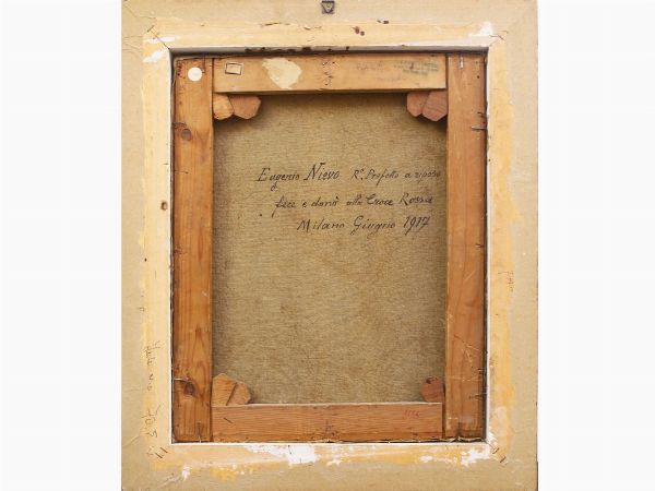 Scuola lombarda : Garibaldi nel 1860  - Asta Arredi e Dipinti Antichi da una villa a Fiesole - Associazione Nazionale - Case d'Asta italiane