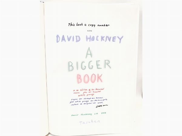 David Hockney : A Bigger Book 2016  - Asta Arredi e Dipinti Antichi da una villa a Fiesole - Associazione Nazionale - Case d'Asta italiane