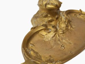 Calamaio in bronzo dorato Cassonet  - Asta Arredi e Dipinti Antichi da una villa a Fiesole - Associazione Nazionale - Case d'Asta italiane