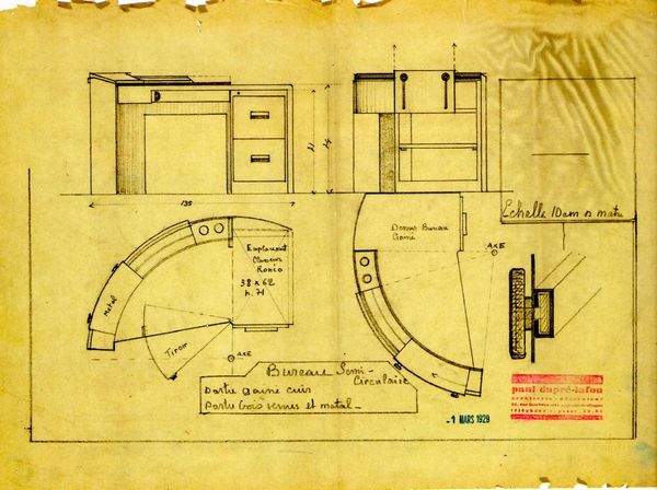 DUPRE' LAFON PAUL (1900 - 1971) : Scrivania  - Asta Asta 342 | Design (tradizionale) - Associazione Nazionale - Case d'Asta italiane