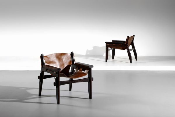 RODRIGUES SERGIO (n. 1927) : Coppia di sedie Kilin  - Asta Asta 342 | Design (tradizionale) - Associazione Nazionale - Case d'Asta italiane