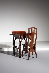 QUARTI EUGENIO (1867 - 1929) : Scrivania con sedia  - Asta Asta 342 | Design (tradizionale) - Associazione Nazionale - Case d'Asta italiane