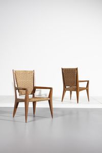 PONTI GIO (1891 - 1979) : attribuito. Coppia di sedie  - Asta Asta 342 | Design (tradizionale) - Associazione Nazionale - Case d'Asta italiane